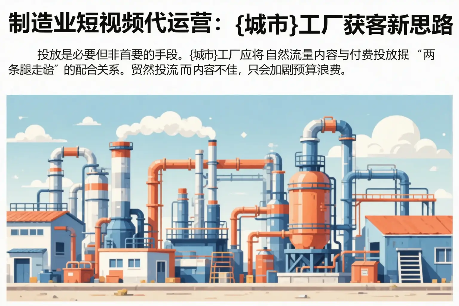 制造业短视频代运营：定西工厂获客新思路