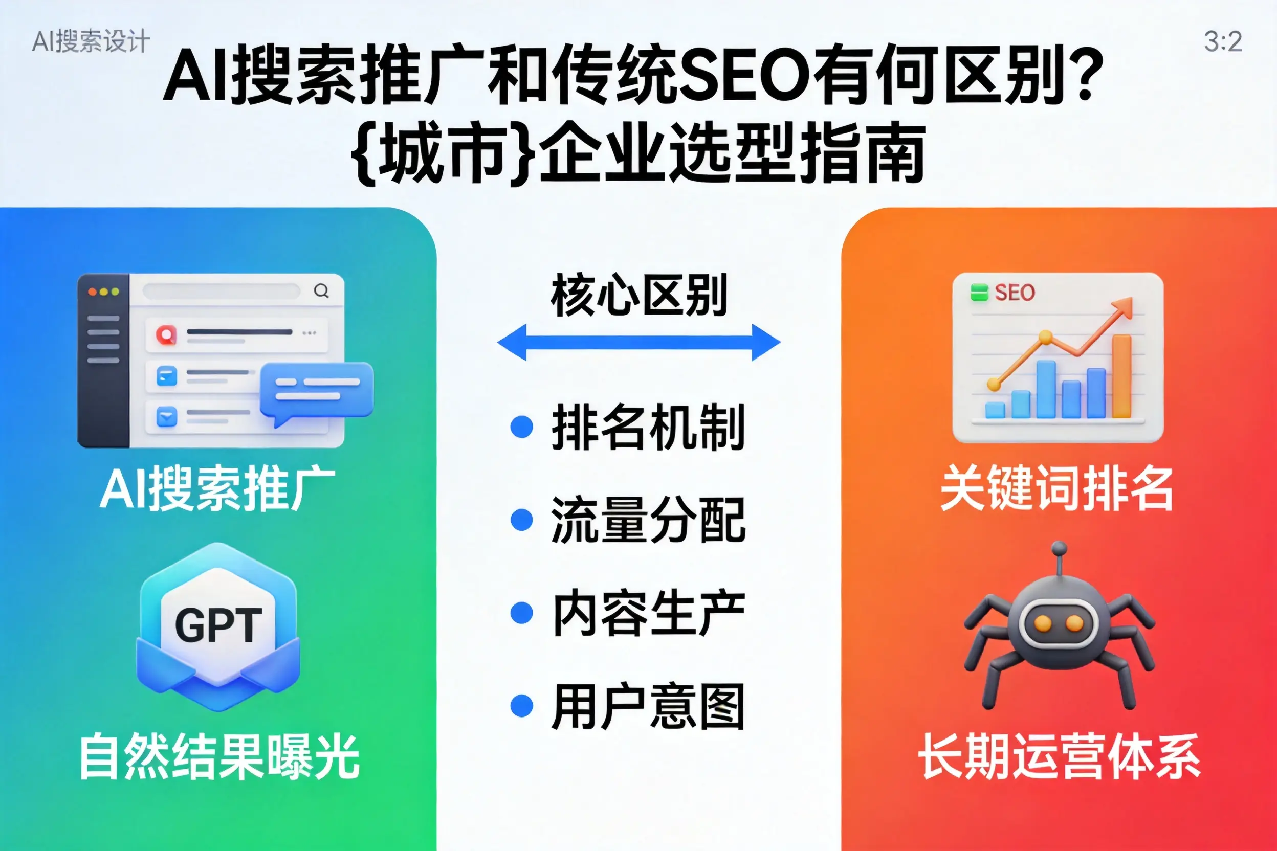 AI搜索推广和传统SEO有何区别？定西企业选型指南