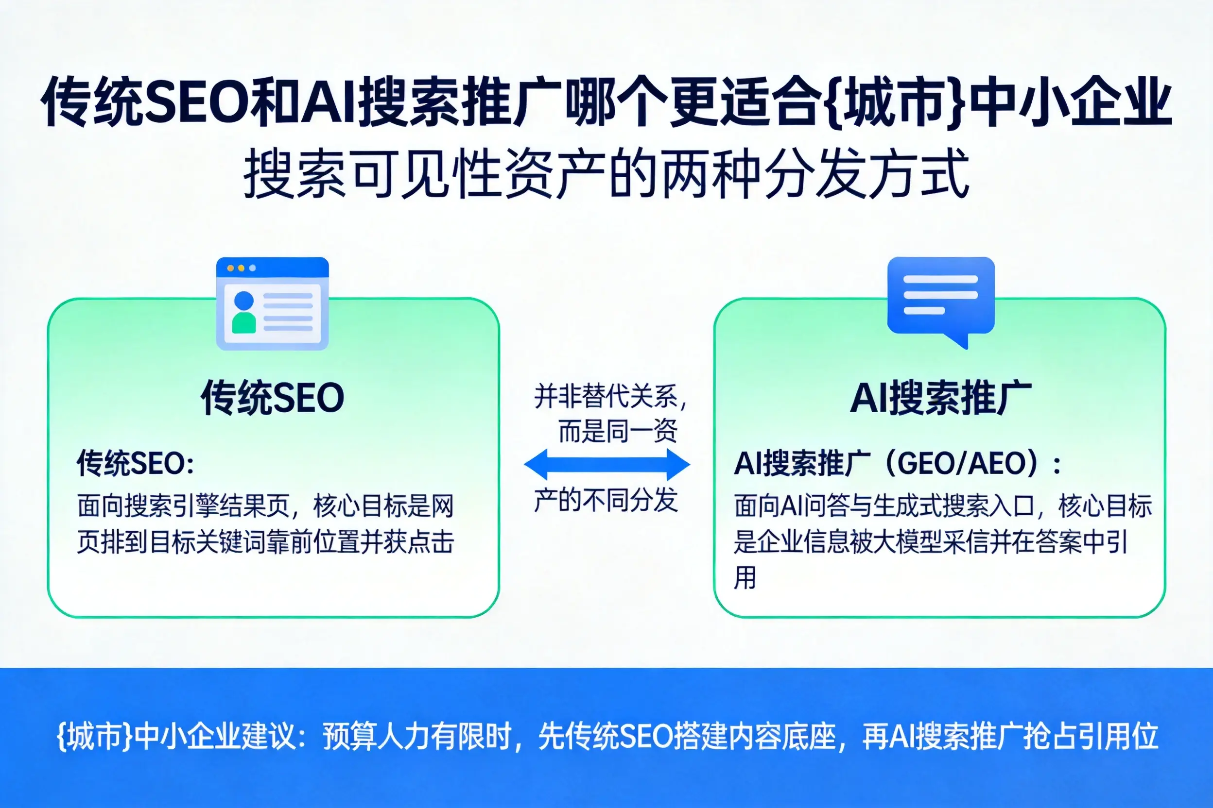 传统SEO和AI搜索推广哪个更适合定西中小企业