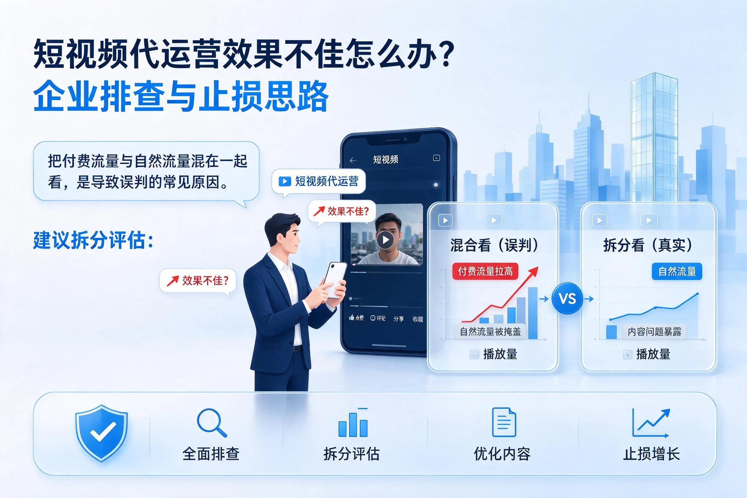 短视频代运营效果不佳怎么办?定西企业排查与止损思路