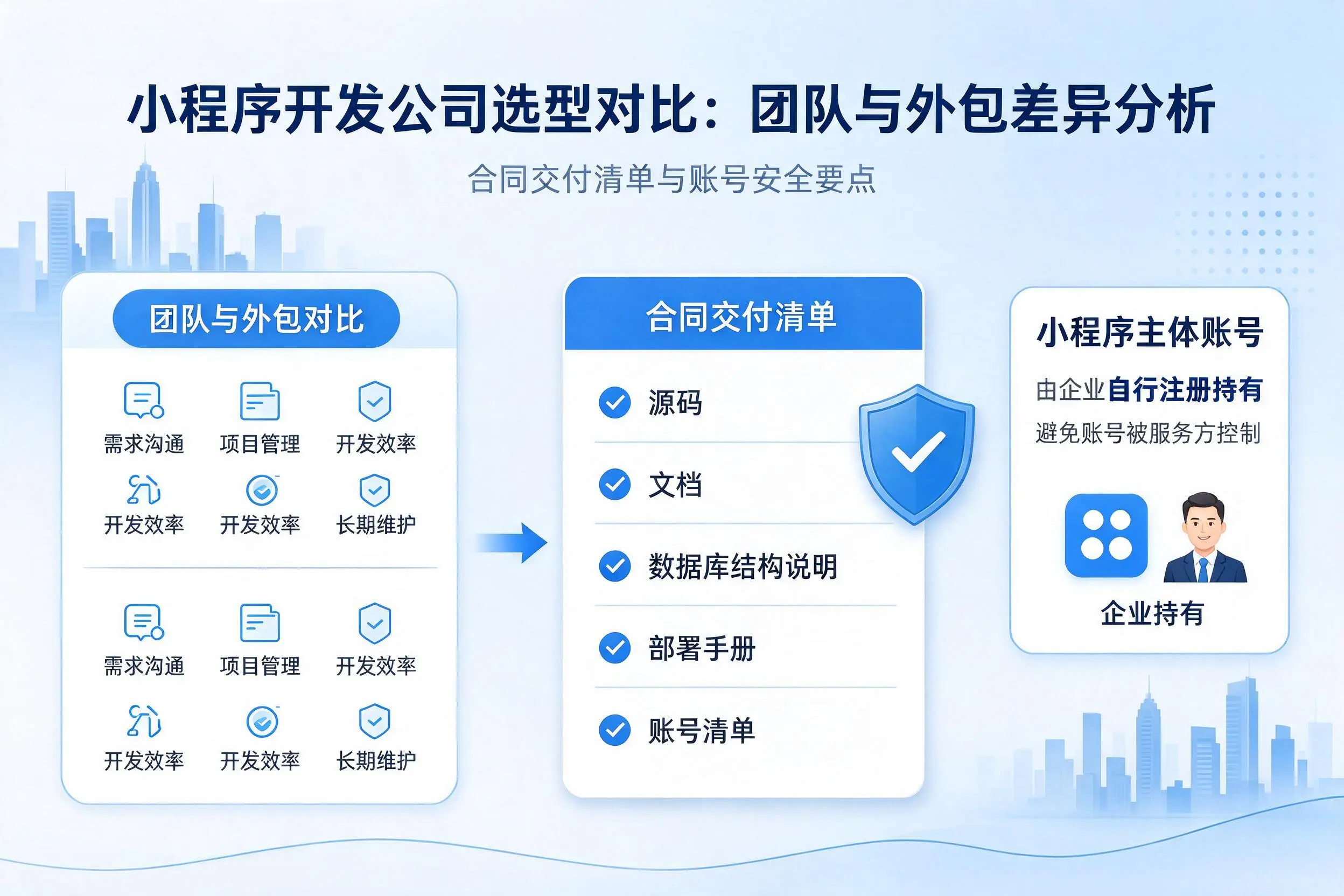 定西小程序开发公司选型对比：团队与外包差异分析