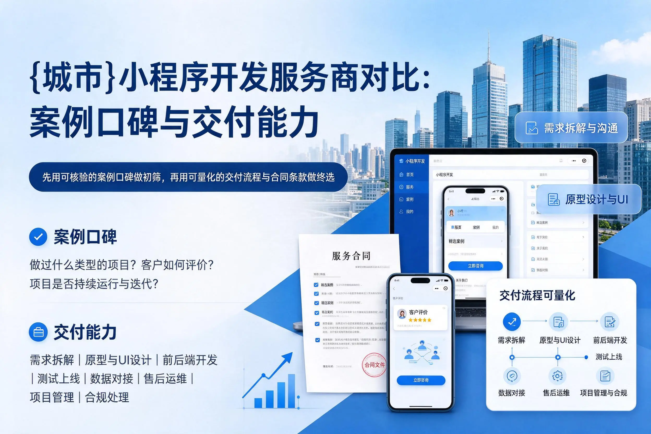定西小程序开发服务商对比：案例口碑与交付能力