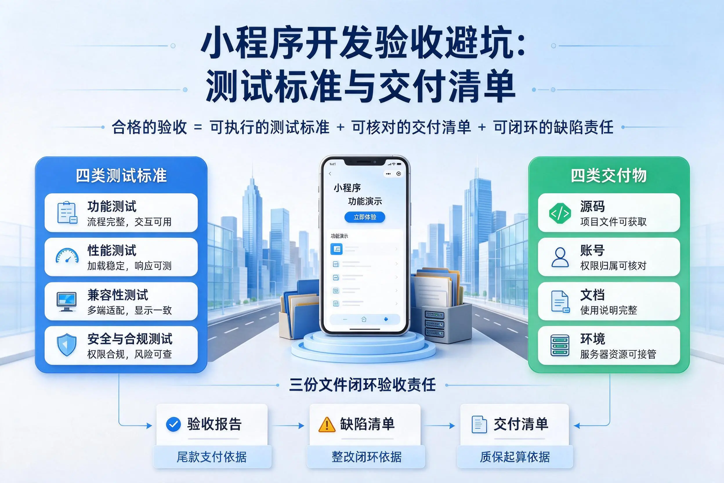 定西小程序开发验收避坑：测试标准与交付清单