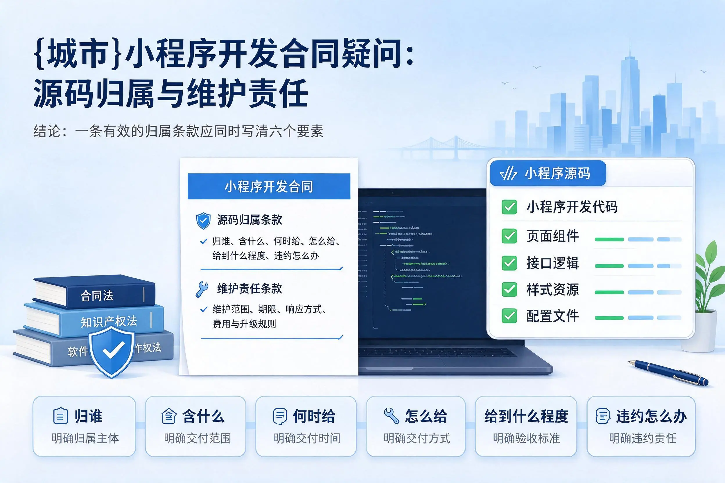 定西小程序开发合同疑问：源码归属与维护责任