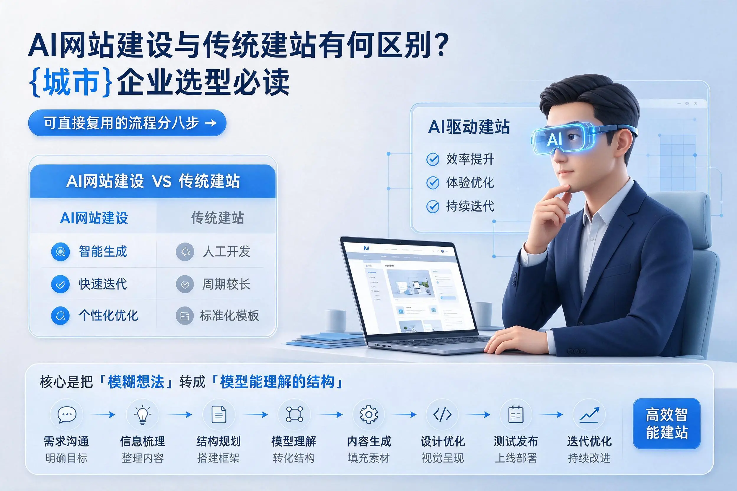 AI网站建设与传统建站有何区别？定西企业选型必读