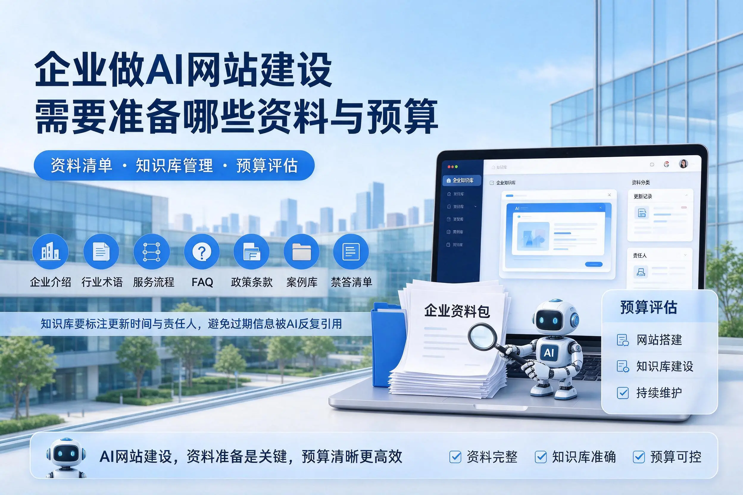 定西企业做AI网站建设需要准备哪些资料与预算