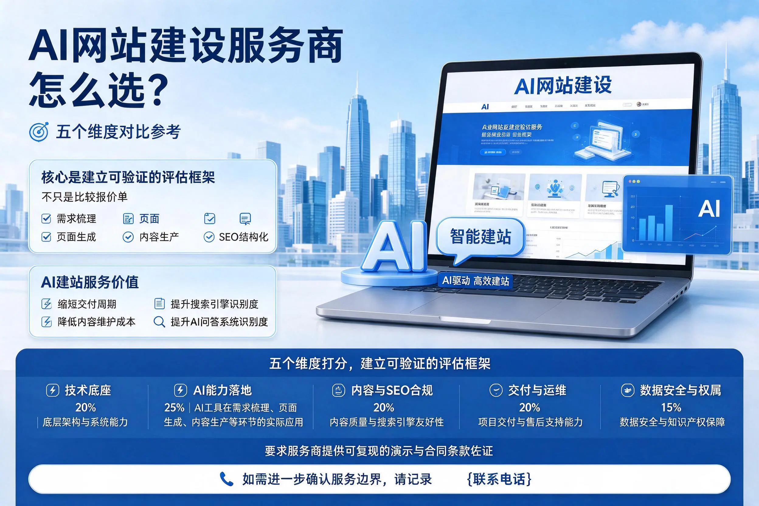 定西AI网站建设服务商怎么选？五个维度对比参考